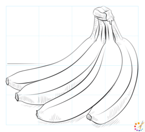 How to draw banana
