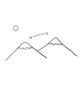 How to draw mountains
