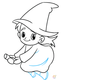 How to draw a witch