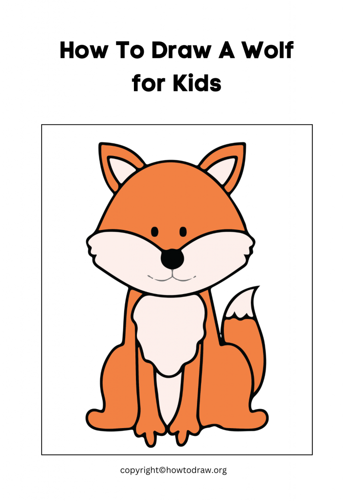 How To Draw A Wolf for Kids